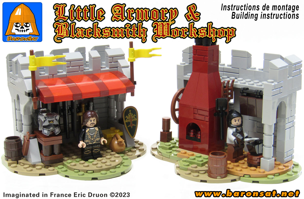 6040 6041 Amor Blacksmith Shop lego moc instructions